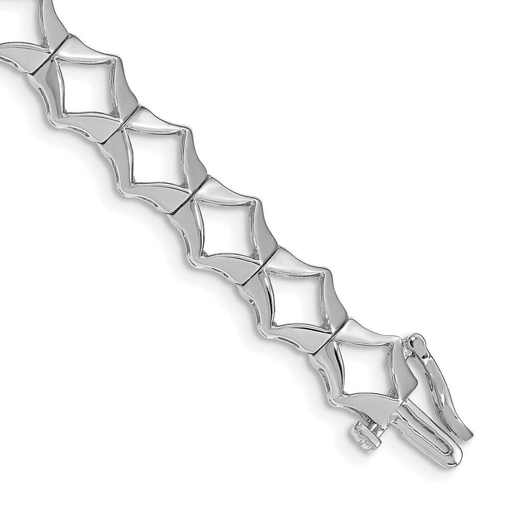 Kazi Luxury 14k WGHolds 21 up to 2.75mm Stones Add-A-Diamond Tennis Bracelet